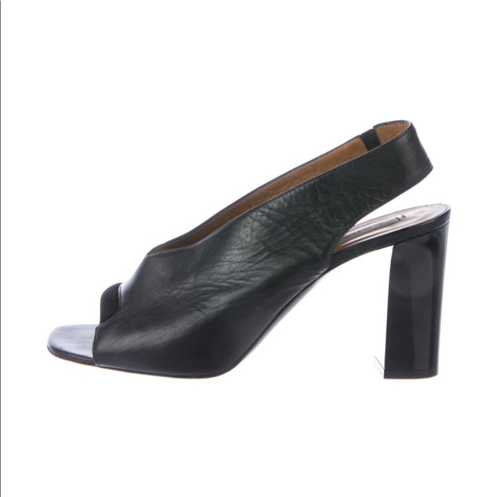 Acne Studios Leather Slingback Pumps